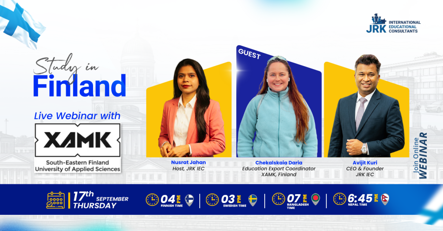 Study in Finland | Live Webinar with South-Eastern Finland University of Applied Sciences (XAMK)